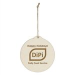 Wood Ornament - Circle -  