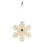 Wood Ornament - Snowflake -  