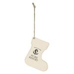Wood Ornament - Stocking - Wood Color