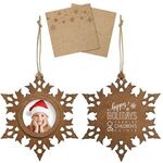 Wood Photo Ornament - Brown