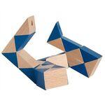 Wood Snake Puzzle - Blue