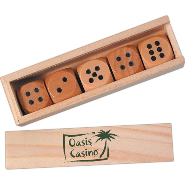 Main Product Image for Promotional Wooden Dice in Box