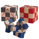 Wooden Elastic Cube Puzzle -  