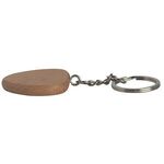 Wooden Heart Keyring -  