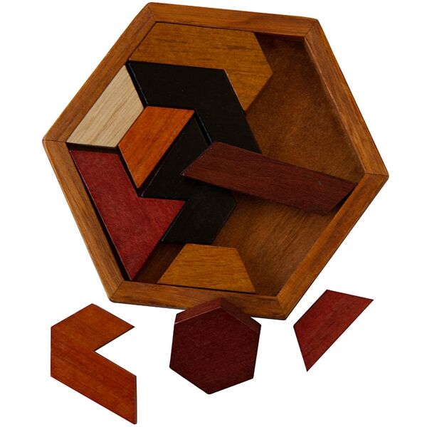 Main Product Image for Wooden Hexagon Puzzle