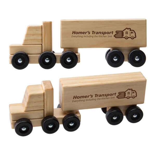 Main Product Image for Wooden Semi Truck
