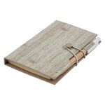 Woodgrain Look Notebook With Sticky Notes And Flags -  