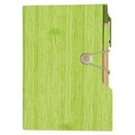 Woodgrain Look Notebook With Sticky Notes And Flags -  