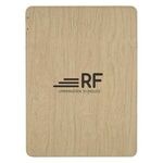 Woodgrain Wireless Charging Mouse Pad With Phone Stand - Beige