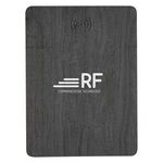 Woodgrain Wireless Charging Mouse Pad With Phone Stand -  