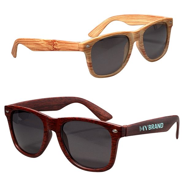 Main Product Image for Imprinted Woodtone / Woodgrain Sunglasses