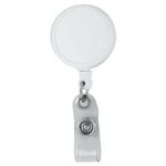 Worthinggon VL 30" Jumbo Imprint Retractable Badge Reel - White