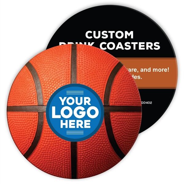 Main Product Image for Custom Logo Basketball Coaster