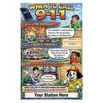 Buy Custom Printed Fire Safety Poster "When To Call 9-1-1!"