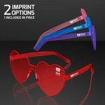 Buy Custom Printed Heart Shades Cute Glasses, Non-Light Up