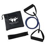 Yoga Stretch Band In Carry Pouch - Blue