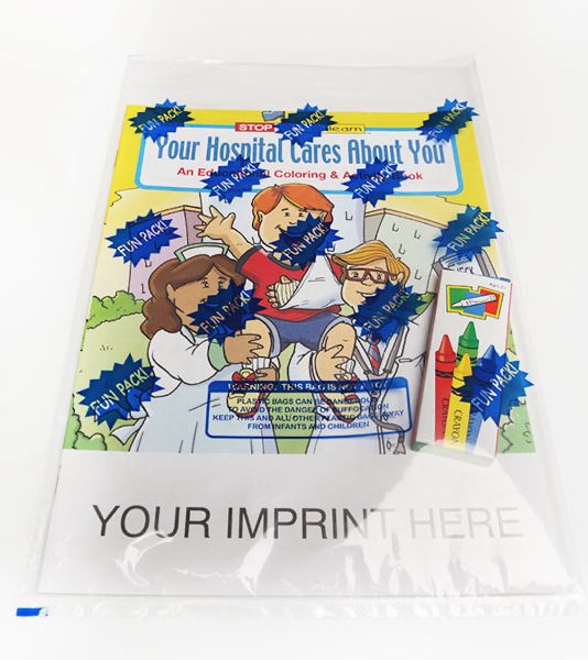 Main Product Image for Your Hospital Cares About You Coloring Book Fun Pack