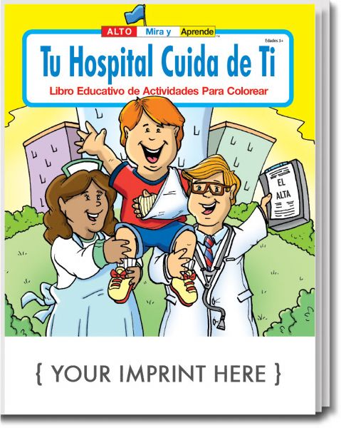 Main Product Image for Your Hospital Cares About You Spanish Coloring Activity Book