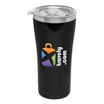 Yukon - 22oz. Double Wall Stainless Travel Mug - Full Color - Black