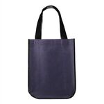 Yuma Non-Woven Curve Bottom Tote Bag - Navy Blue