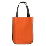 Yuma Non-Woven Curve Bottom Tote Bag - Orange