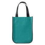 Yuma Non-Woven Curve Bottom Tote Bag - Teal
