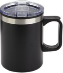 Zara 14 oz Stainless Steel/Polypropylene Mug - Medium Black