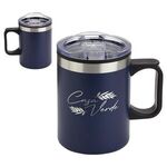 Zara 14 oz Stainless Steel/Polypropylene Mug - Medium Navy