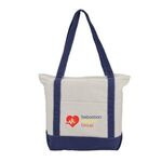 Zephyr - Cotton Canvas Boat Tote Bag - ColorJet