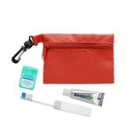 Zip Tote Travel Kit - Red