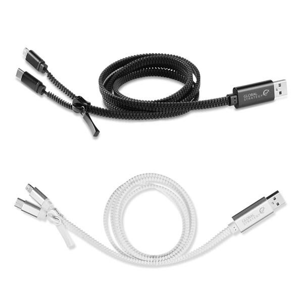 Main Product Image for Advertising Zipper Charging Cable
