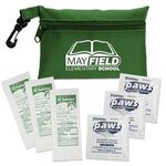 Zipper Tote Antimicrobial and Sanitizer Kit - Green