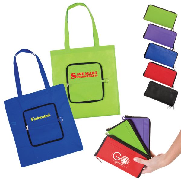 Main Product Image for Imprinted Tote Bag Zippin Tote