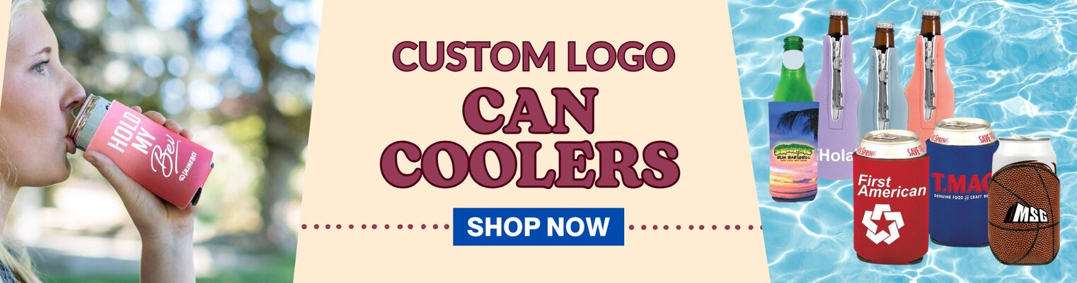 custom logo can cooler