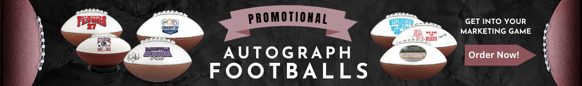 custom autograph footballs