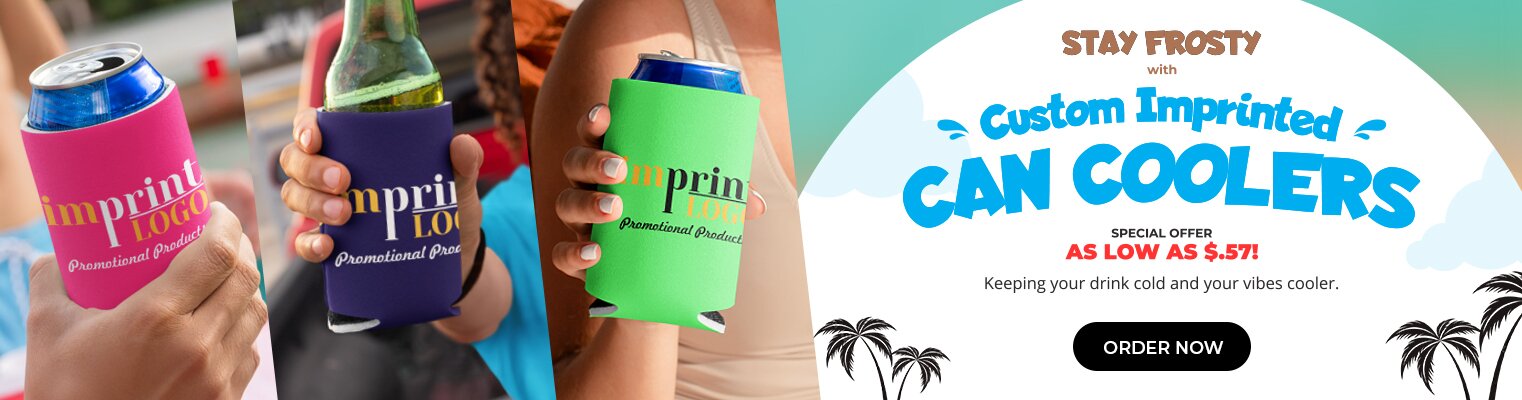 custom logo can coolers