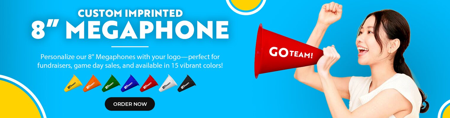 custom-printed-megaphone, custom-logo-megaphone, cheerleading-megaphone, plastic-megaphone