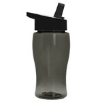 18 Oz Bottle - Handle Straw Lid - Smoke