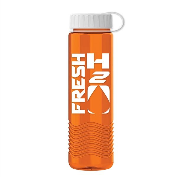 Main Product Image for USA Made 24Oz Wave Bottle - Tethered Lid