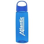 26 oz. Fair Bottle with Oval Crest Lid - Blue