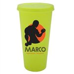 26 oz. Tumbler with Lid, Full Color Digital - Neon Yellow