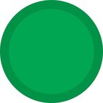 3" Self-Adhering Circle Shaped Light Up Glow Badge - Green