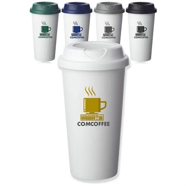 Main Product Image for Custom Logo Florence Plastic Coffee Tumbler 16 oz.