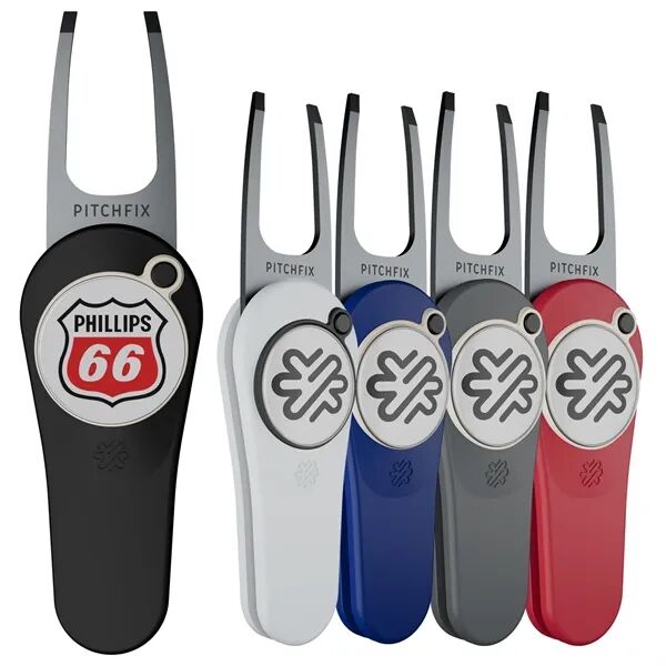 Main Product Image for Custom Printed Pitchfix Original Golf Divot Tool w/ Ball Marker
