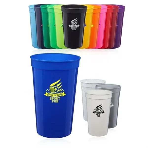 Main Product Image for Custom Printed Plastic Stadium Cup 22 Oz