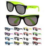 Buy Custom Logo Two Tone Plastic Sunglasses