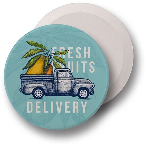 Main Product Image for Custom Printed Absorbent Car Coaster
