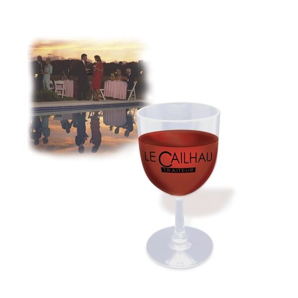 Main Product Image for Branded Here's-To-You Plastic Wine Glass