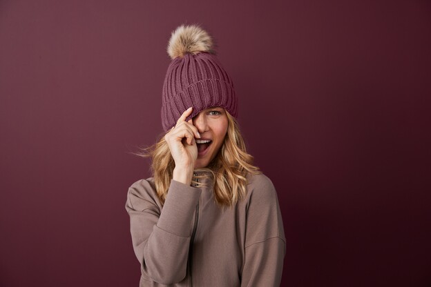 Main Product Image for Custom Printed Port Authority Faux Fur Pom Beanie