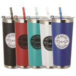 Buy Custom Printed Stainless Tumbler With Straw 20 Oz